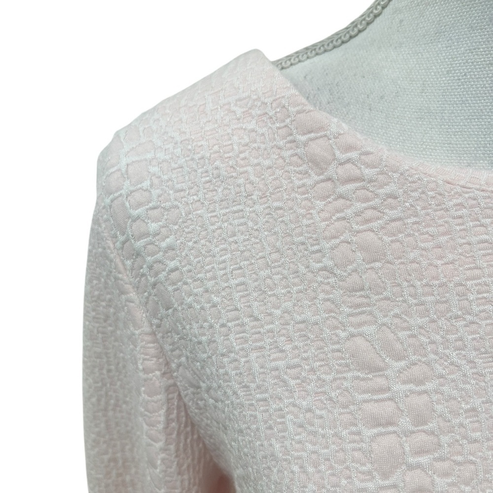 Tyler Boe ballet pink Sydney Textured bell sleeve dress above the knee large - Picture 6 of 12